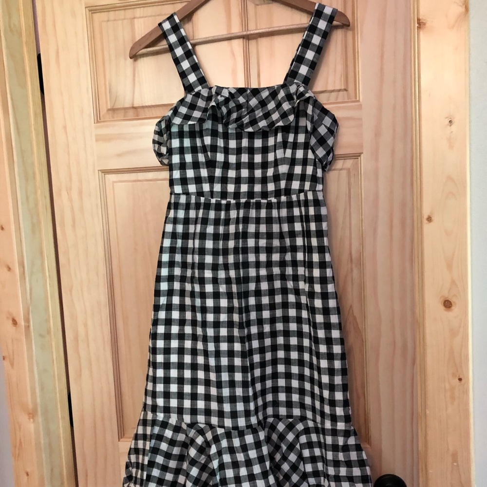 Brand New Gingham Midi Dress J. Crew Factory 0